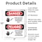 Signmission High Voltage Authorized Personnel Bilingual Danger Sign, Plastic, 7in W x 10in L, 2PK OS-2PACK-DS-P-710-VS-1340 - alternate 4